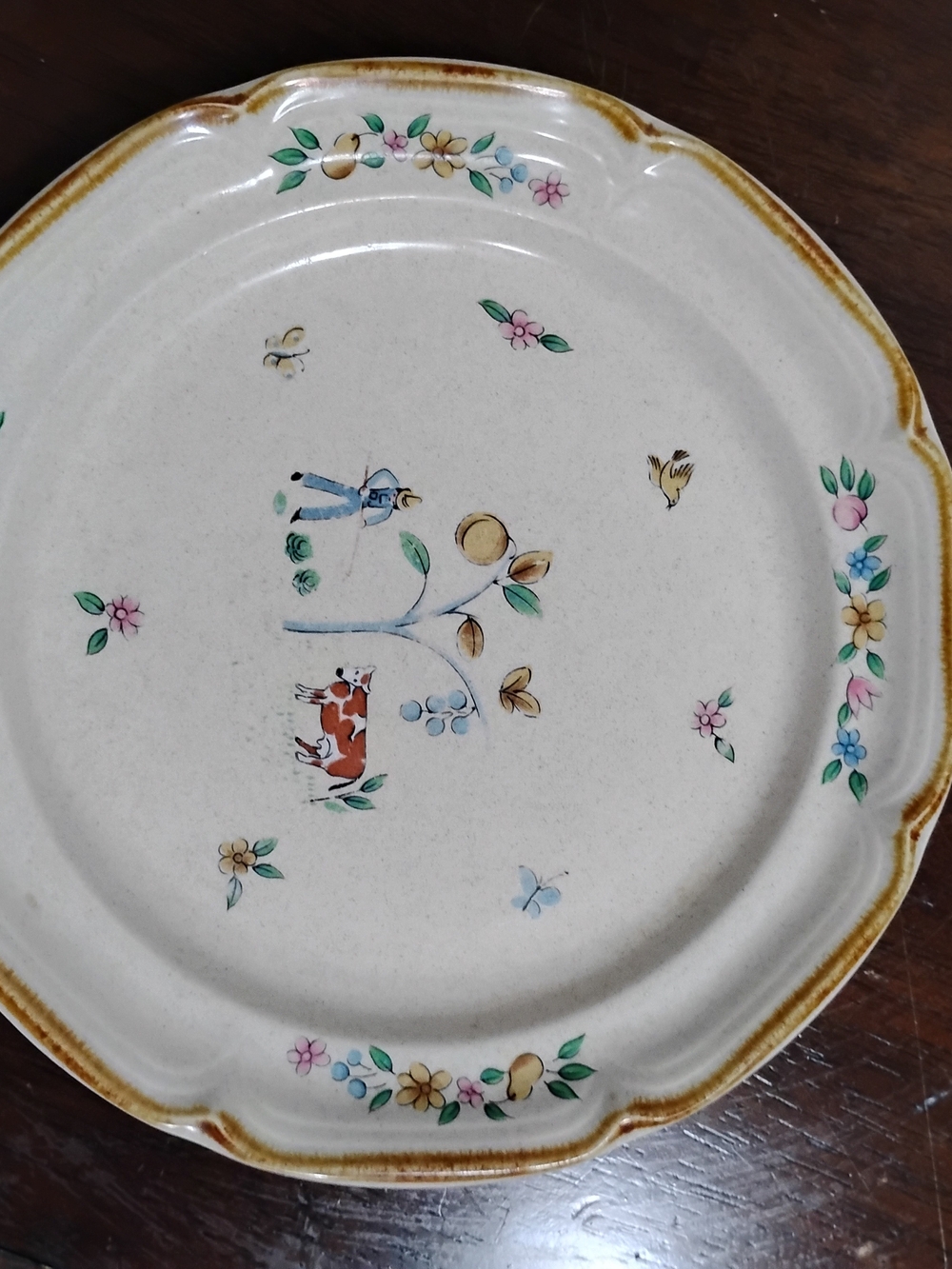 International Heartland Floral Salad Plates Set of 2 Stoneware 7774 Japan